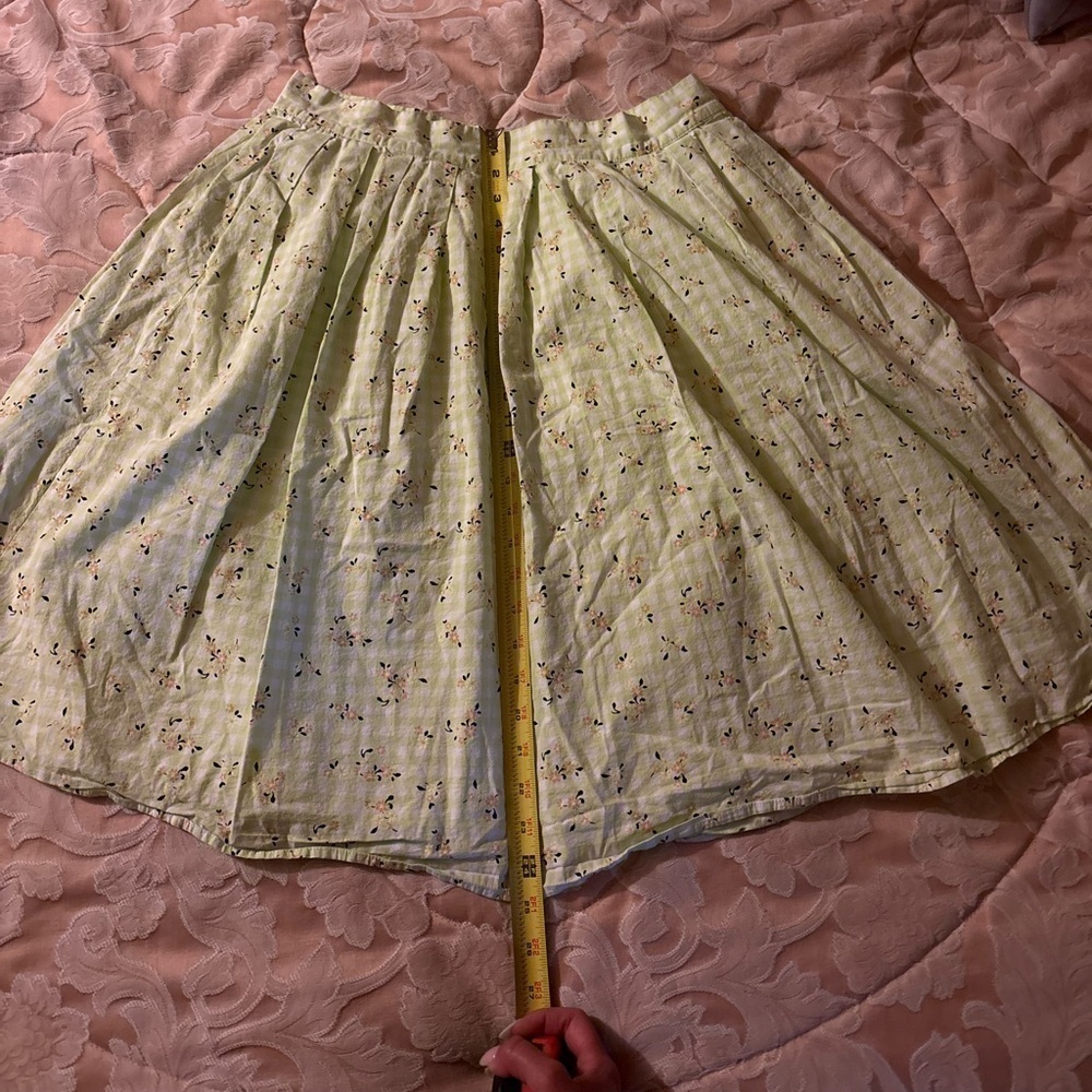 ModCloth Imagine the Possibilities A-Line Floral Cottagecore 70s Skirt Size 16 - Picture 11 of 11